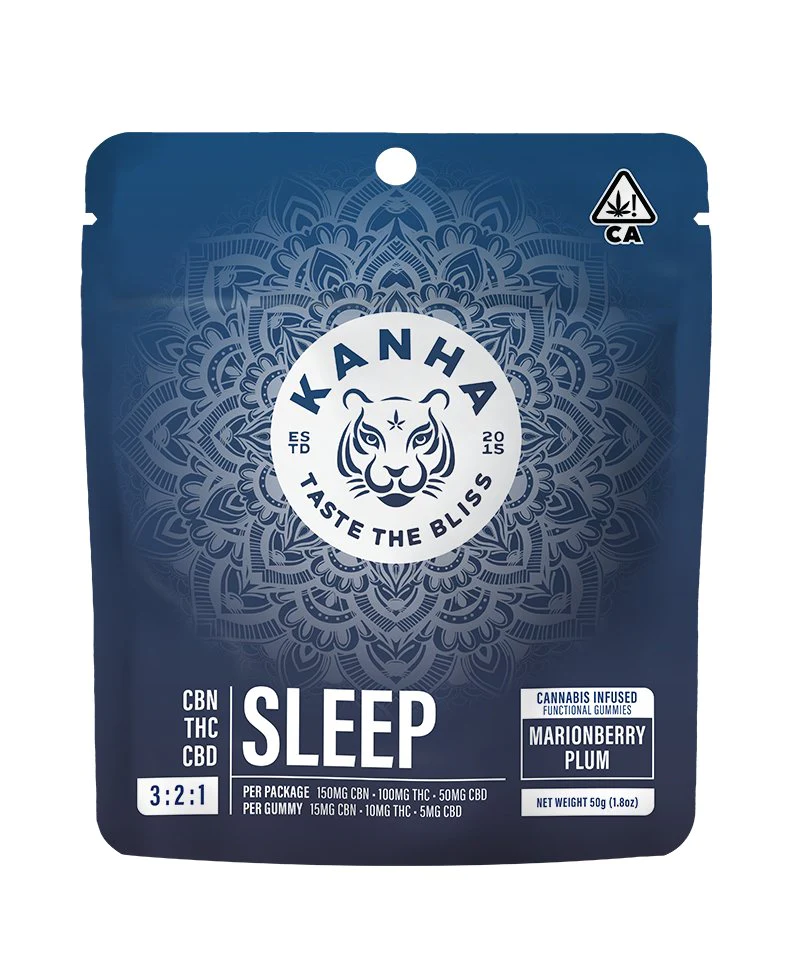 Kanha Sleep Marionberry Plum Nano Gummies 3:2:1